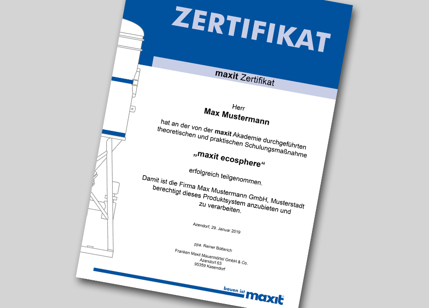 maxit ecosphere | certification
